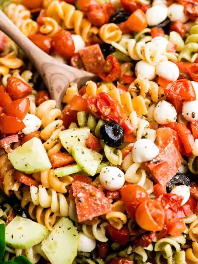 The Best Pasta Salad Recipe Homemade Dressing Story Joyfoodsunshine 9303