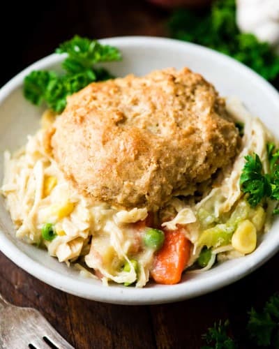 Healthy Chicken Pot Pie - JoyFoodSunshine