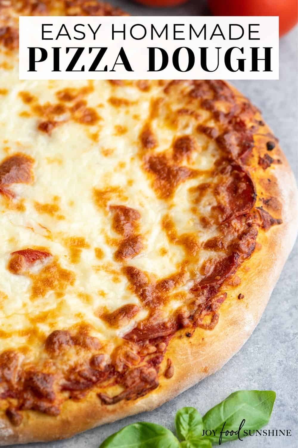 Easy Homemade Pizza Dough - JoyFoodSunshine