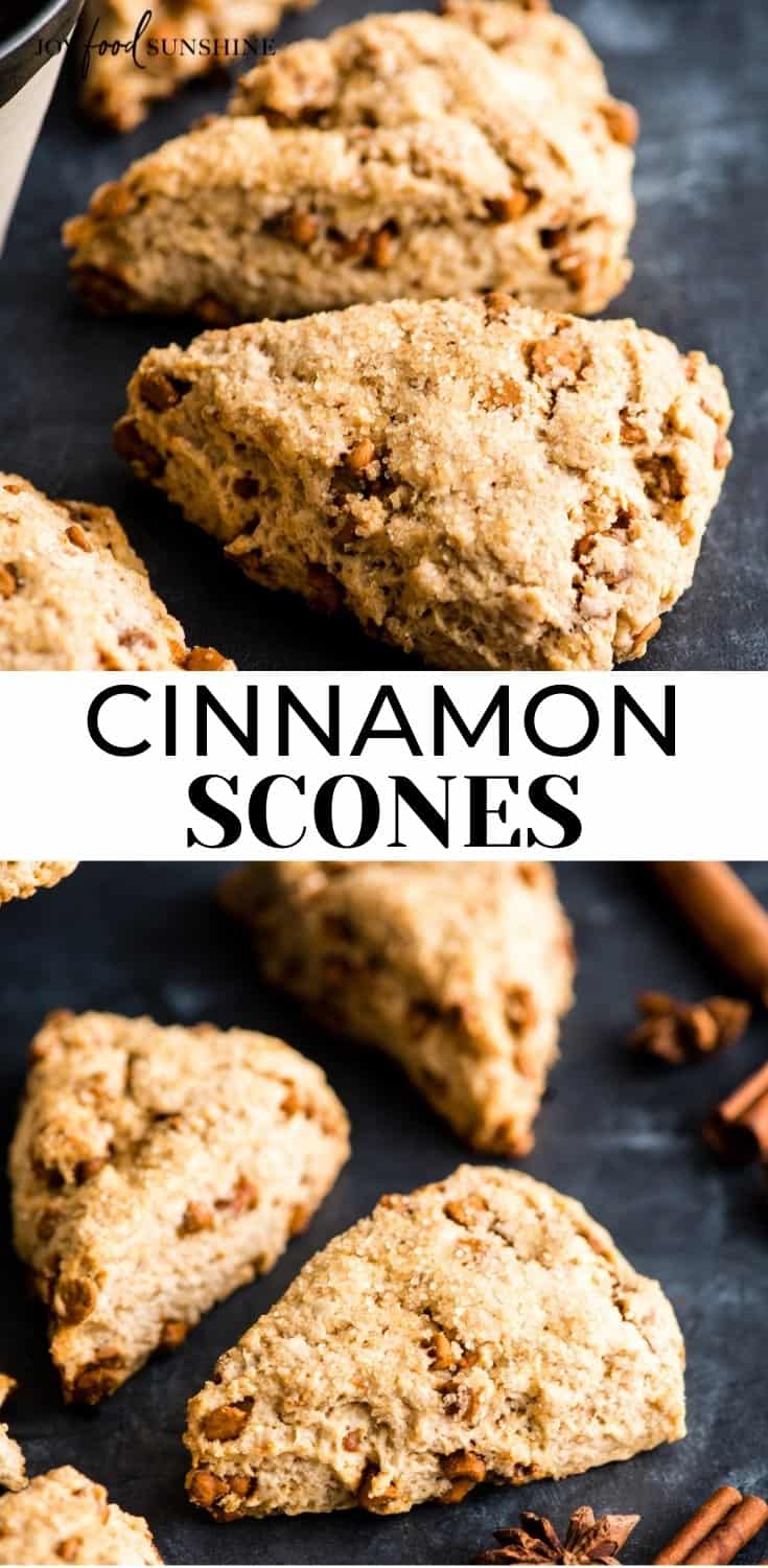 Cinnamon Scones (with Cinnamon Chips) - JoyFoodSunshine