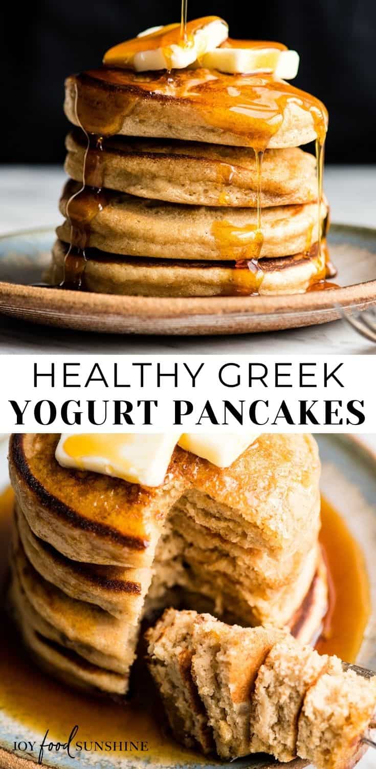 Healthy Greek Yogurt Pancakes - JoyFoodSunshine