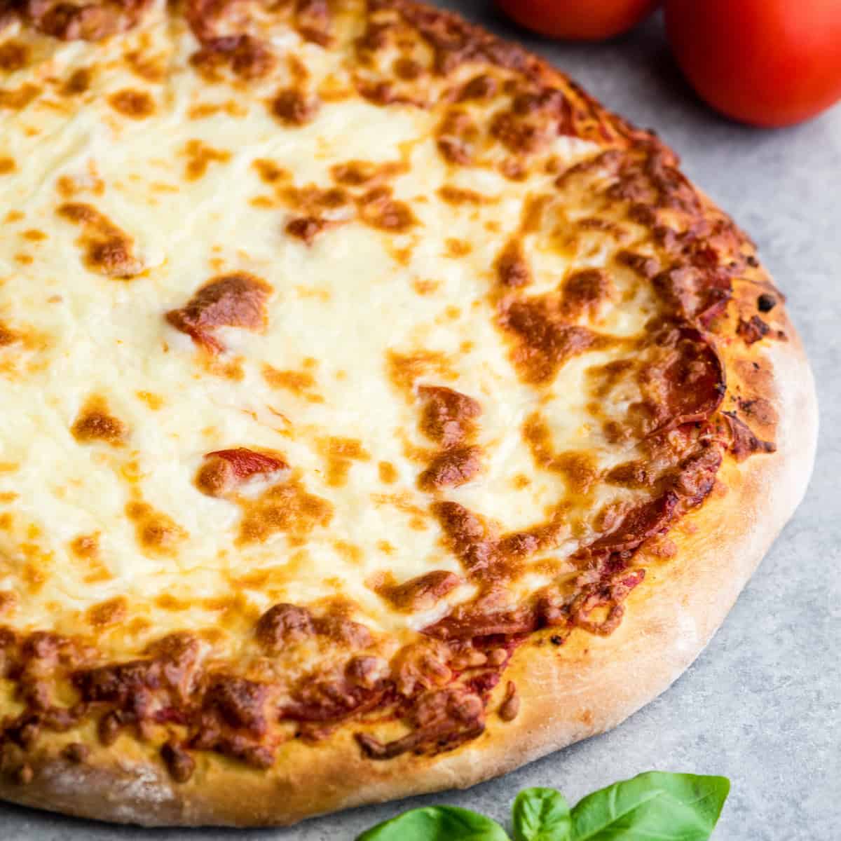 a pizza with Zucchini Pizza Crust