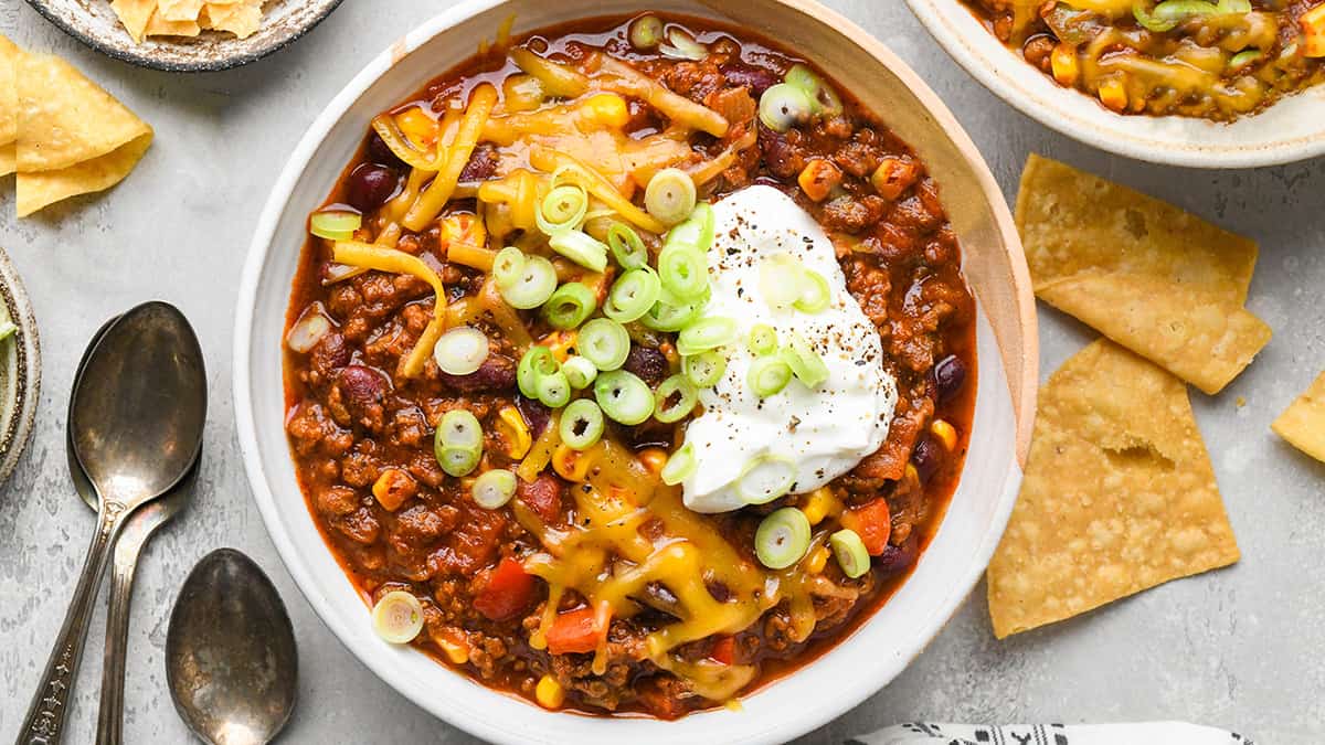 BEST Turkey Chili with a Secret Ingredient! (Stove Top or Crockpt