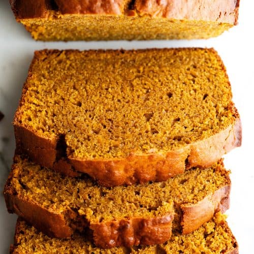 Homemade Pumpkin Bread Made in Decorative Pan Stock Photo - Image
