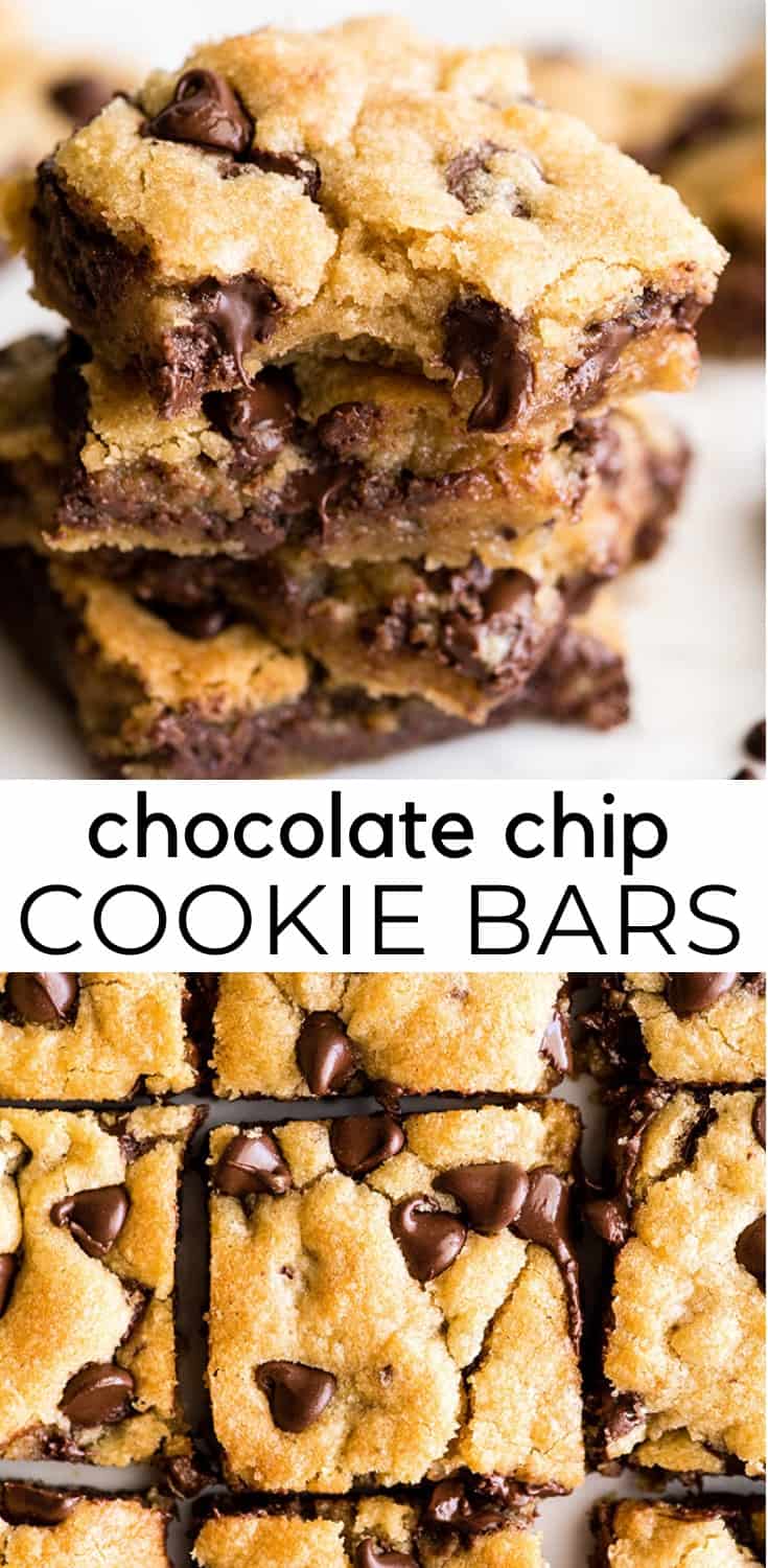 Chocolate Chip Cookie Bars - JoyFoodSunshine