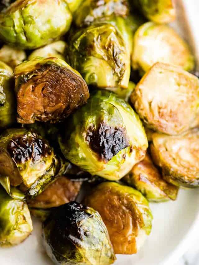 Balsamic Roasted Brussel Sprouts Story