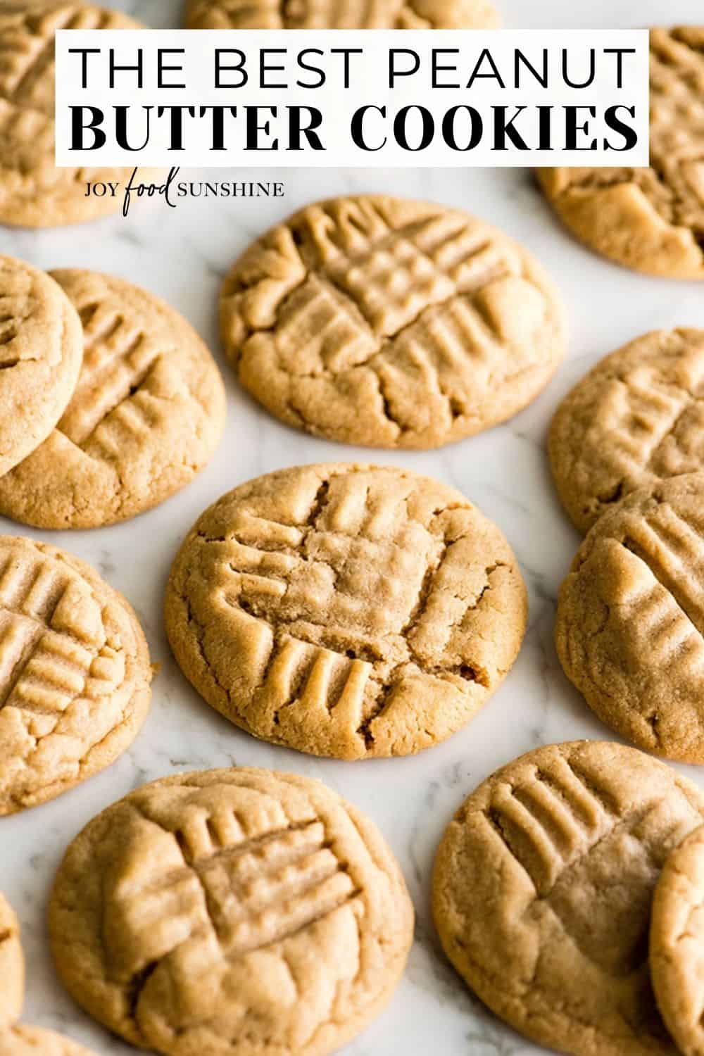 Soft Peanut Butter Cookies - JoyFoodSunshine