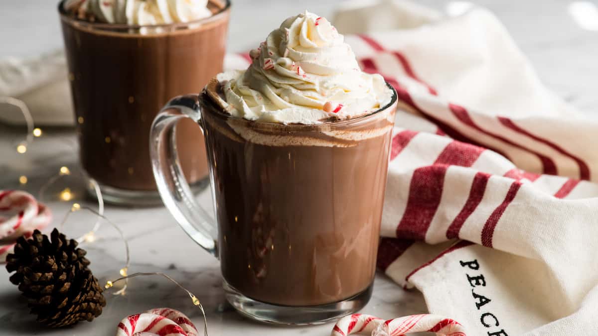 Peppermint Hot Chocolate Recipe - Rockin Mama™