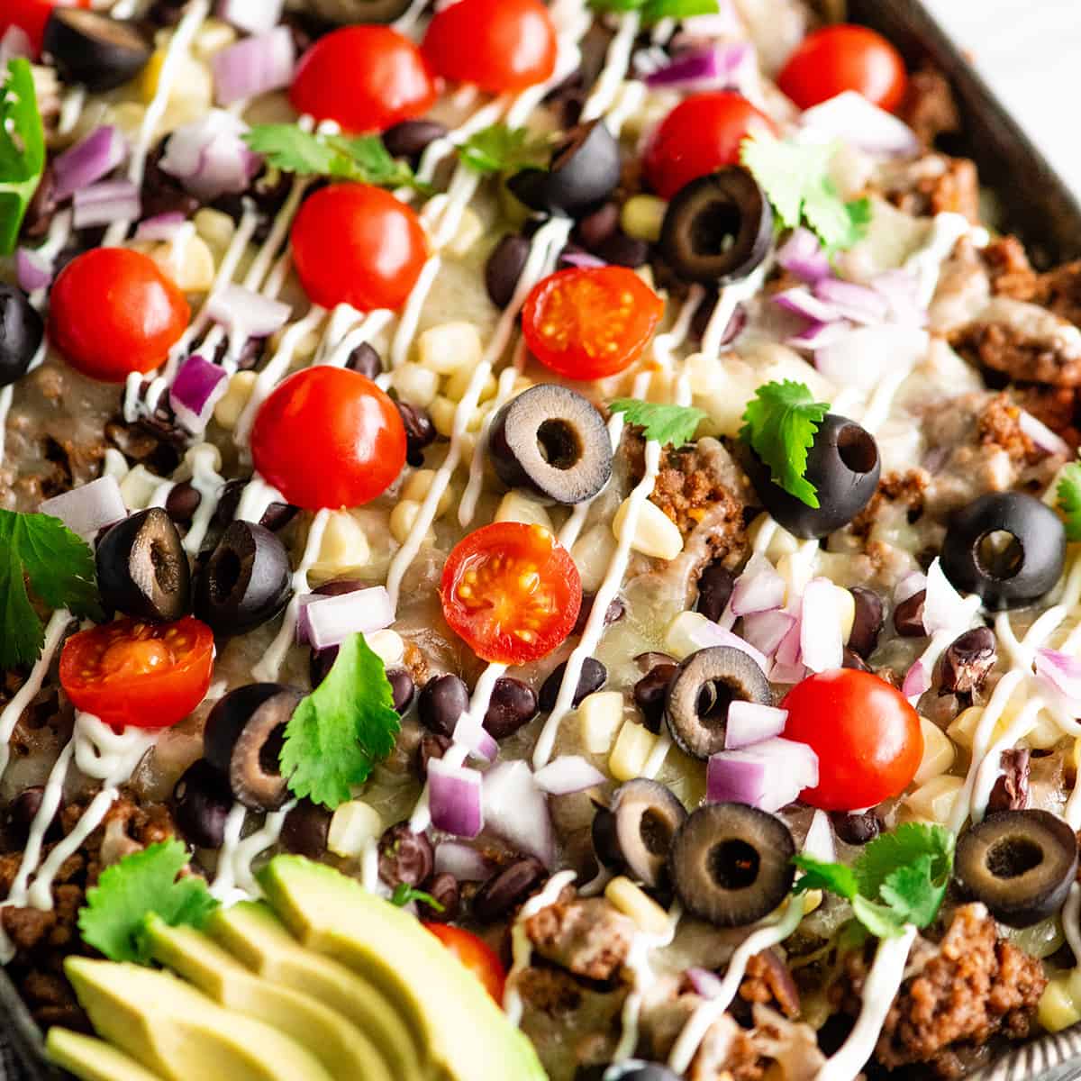 photos of the best nachos recipe with nacho toppings