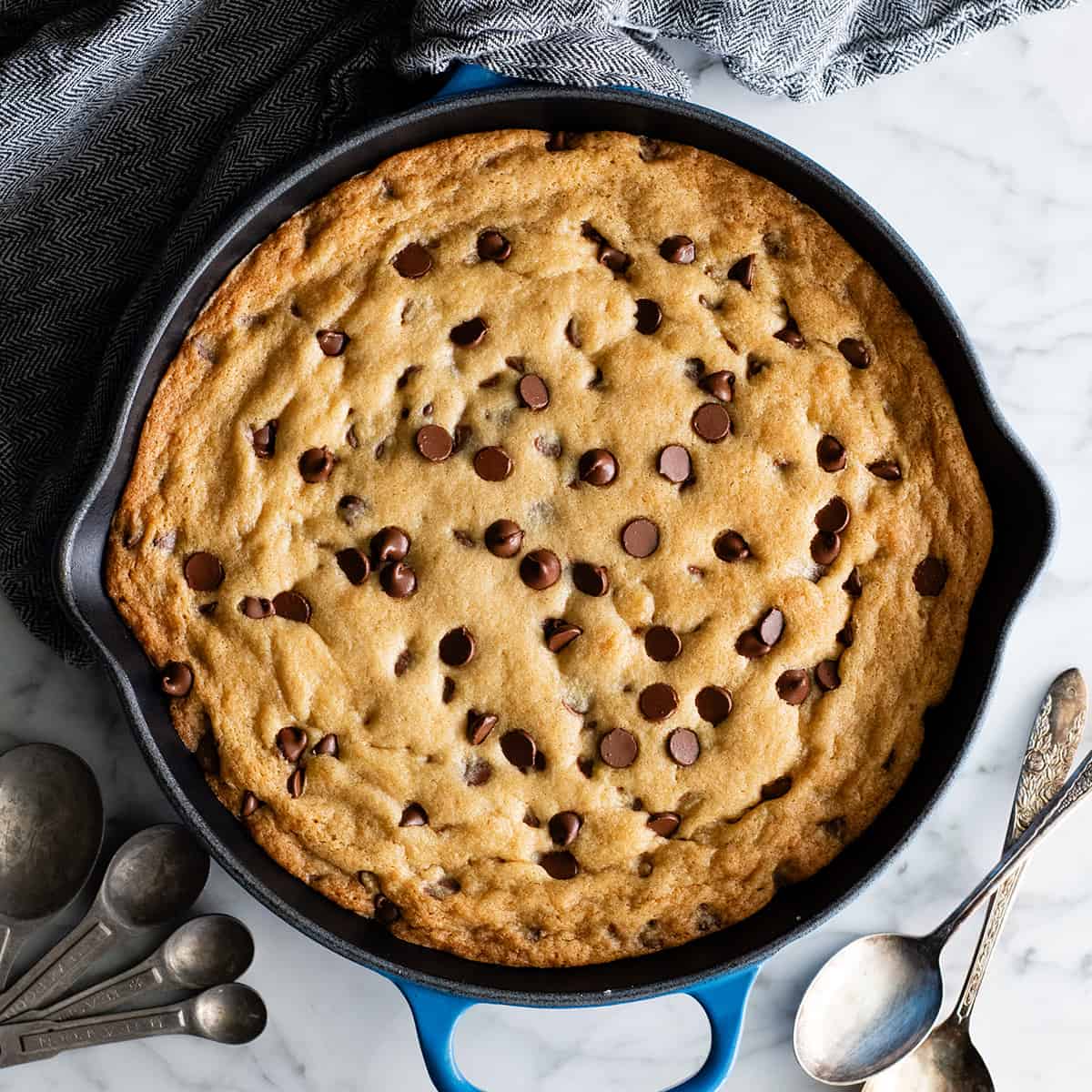 Double chocolate chip skillet cookie recipe