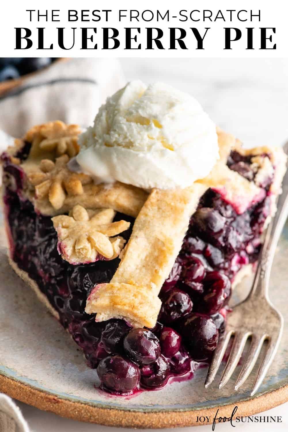 Blueberry Pie Recipe - JoyFoodSunshine