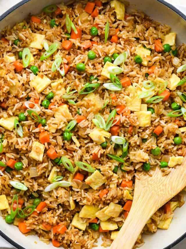 EASY FRIED RICE RECIPE STORY - JoyFoodSunshine