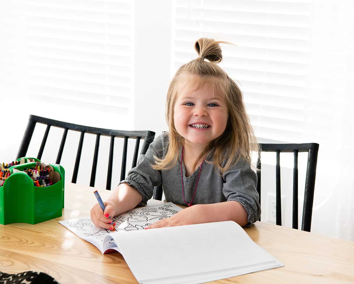 coloring during homeschool schedule