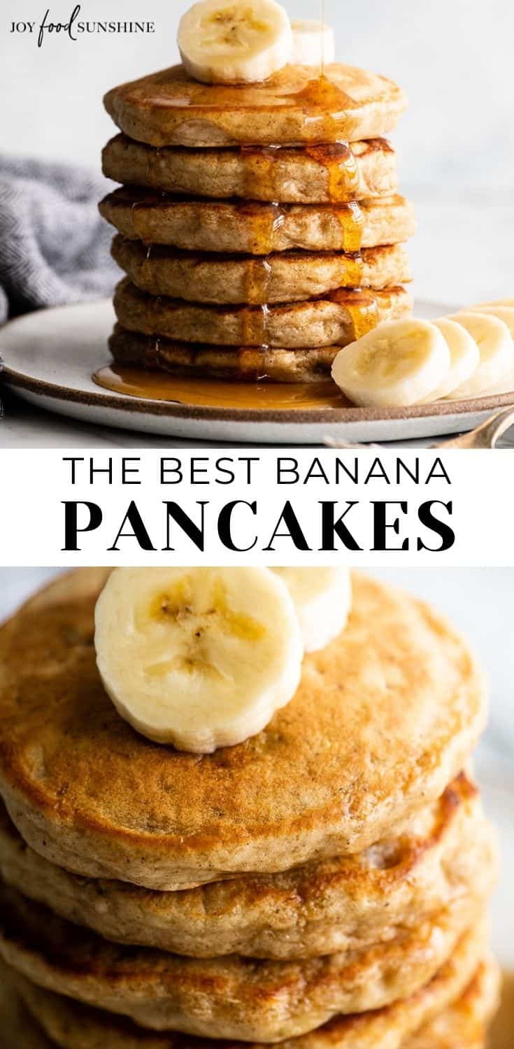 Fluffy Banana Pancakes Recipe - JoyFoodSunshine