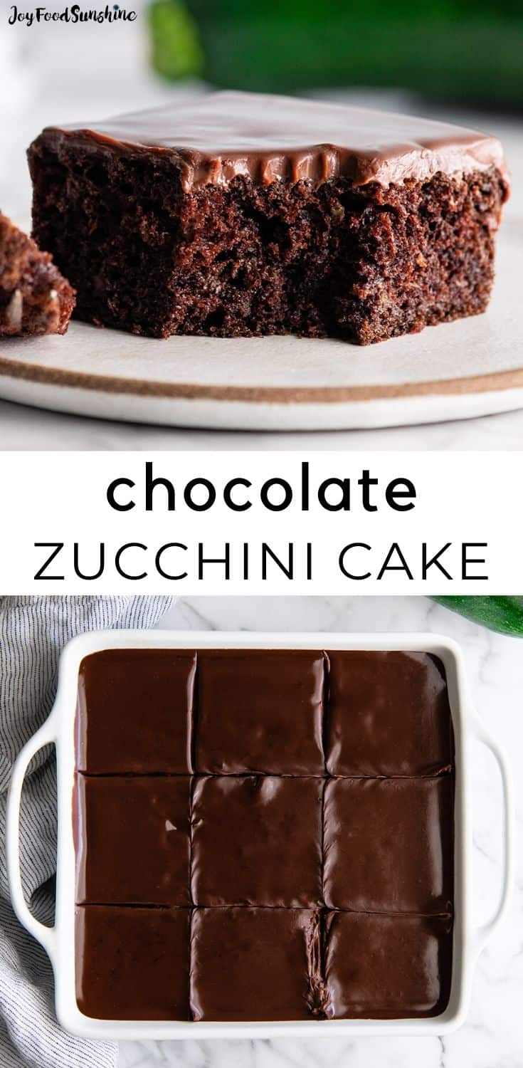 Chocolate Zucchini Cake - JoyFoodSunshine