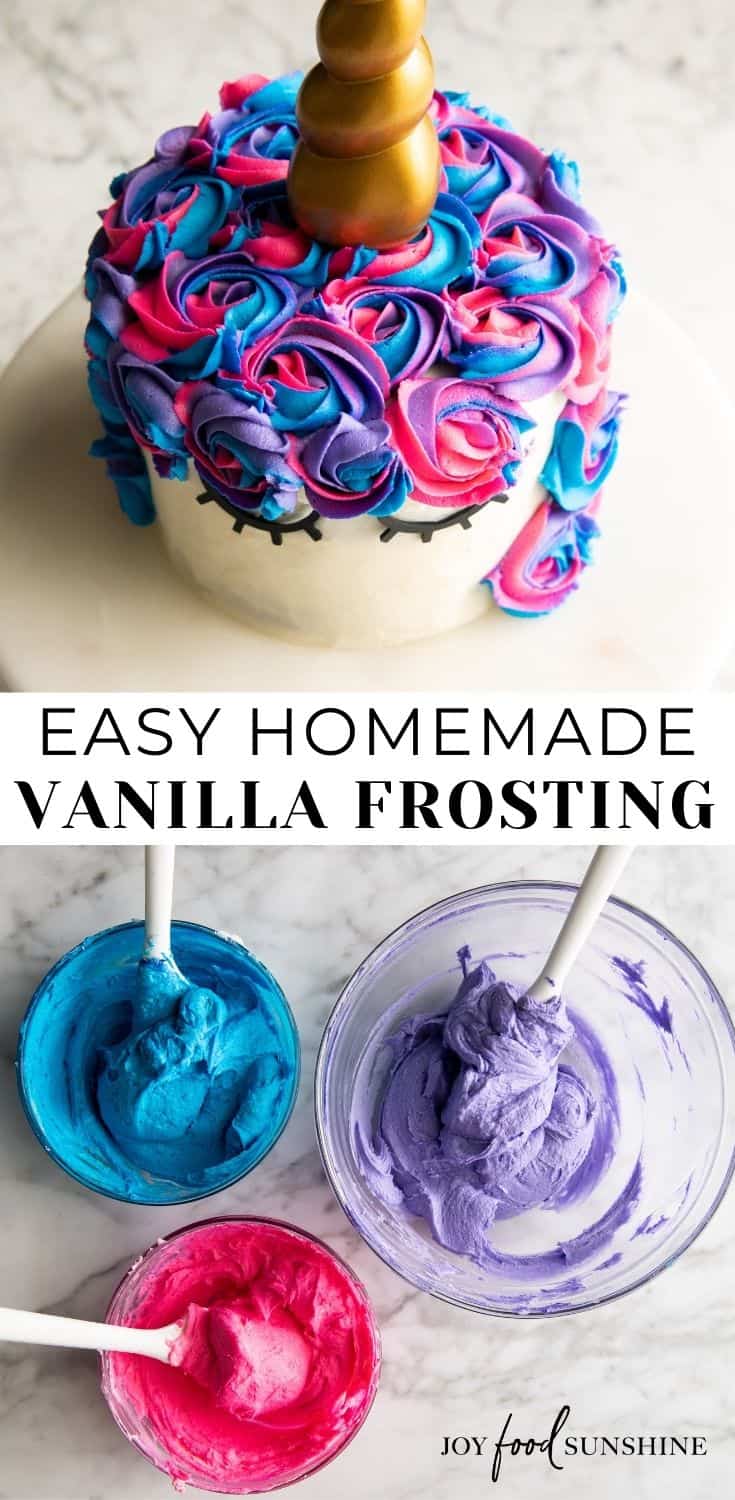 The Best Homemade Vanilla Frosting JoyFoodSunshine   Vanilla Frosting Pinterest Long 2 