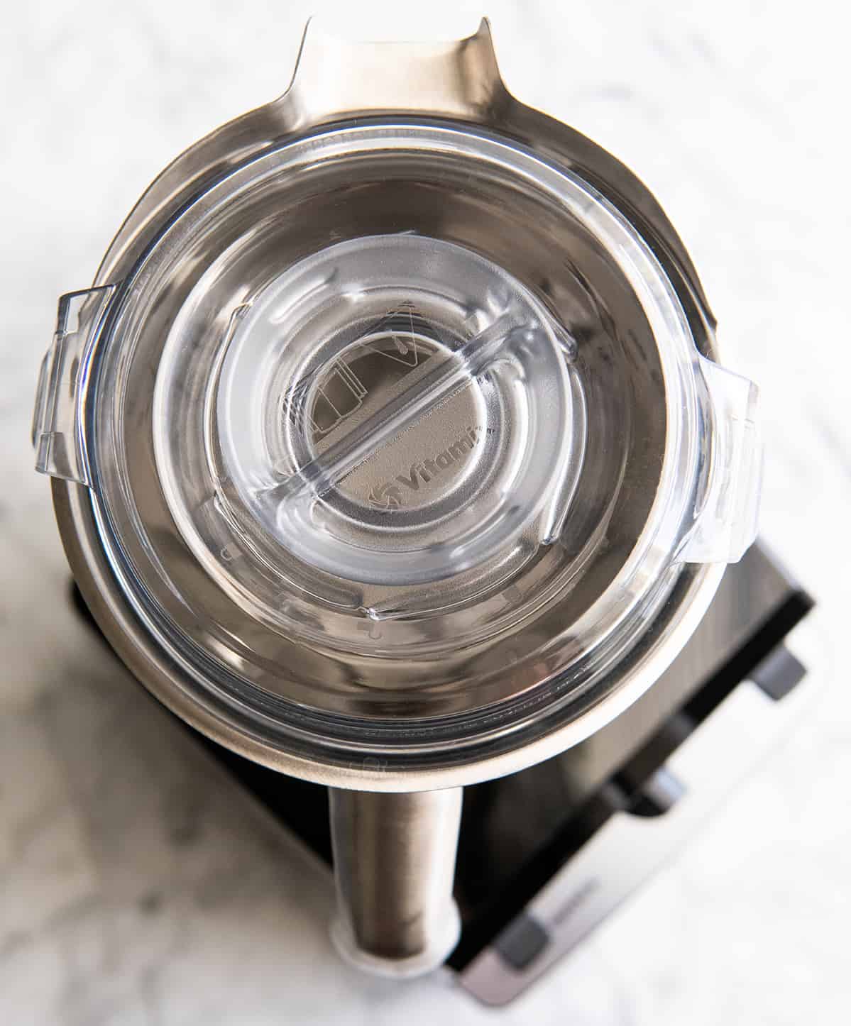 overhead photo of the Vitamix Stainless Steel container