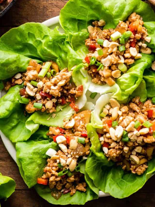 ASIAN CHICKEN LETTUCE WRAPS STORY JoyFoodSunshine   Cropped Asian Chicken Lettuce Wraps Recipe 1 