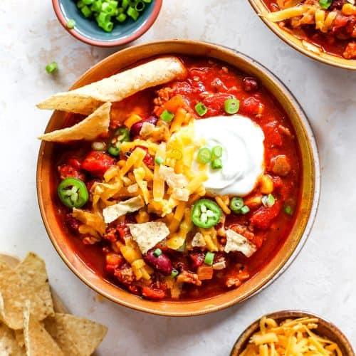 Healthy Turkey Chili Recipe - JoyFoodSunshine