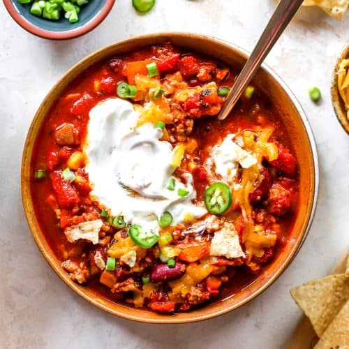 Healthy Turkey Chili Recipe - JoyFoodSunshine