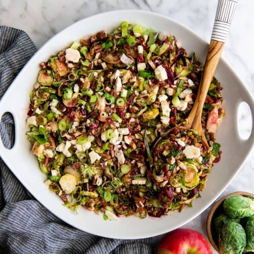 Bacon Brussels Crunch Salad - The Defined Dish