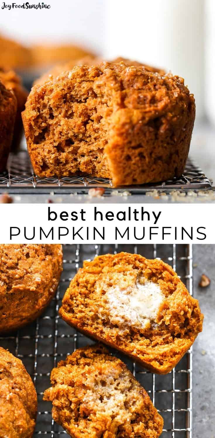 Healthy Pumpkin Muffins JoyFoodSunshine   Healthy Pumpkin Muffins Pinterest Long 1 