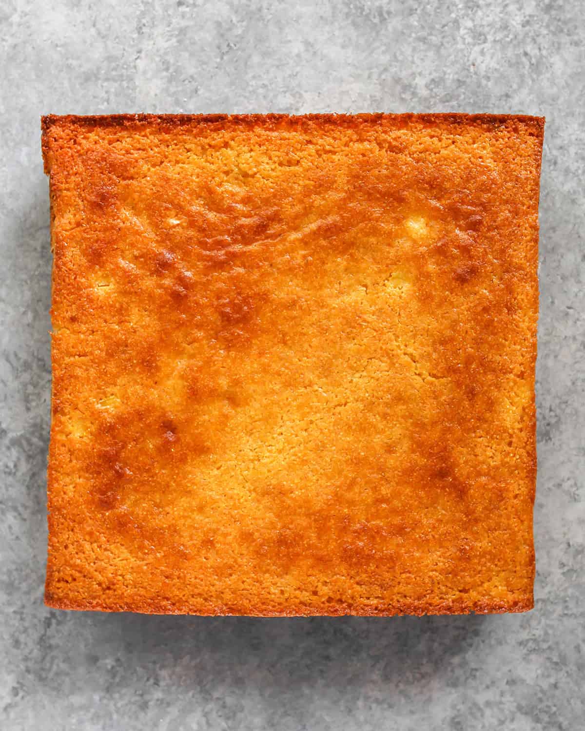 photo showing how to make cornbread - cornbread after baking. 
