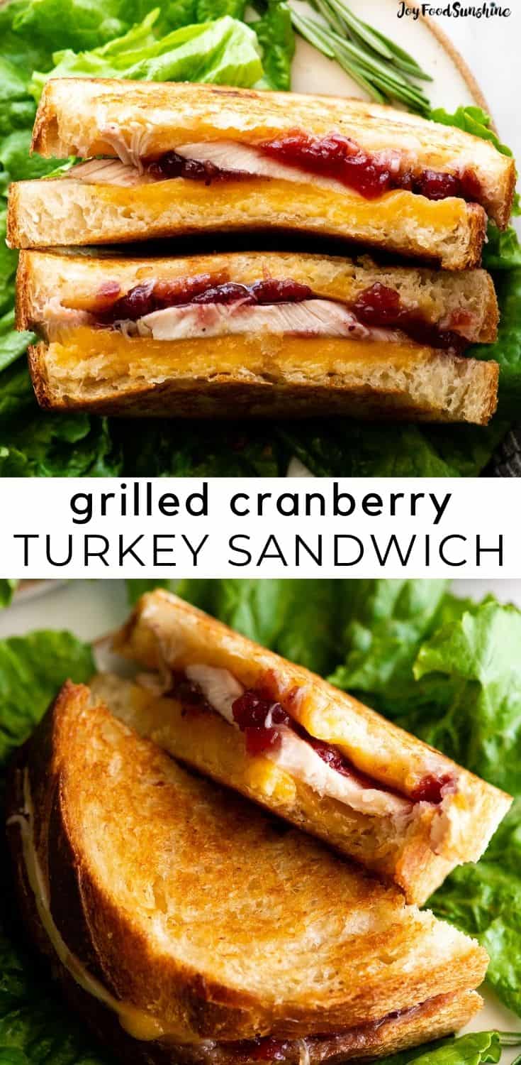 Turkey Cranberry Sandwich - JoyFoodSunshine