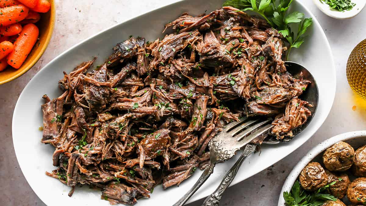 Balsamic Slow Cooker Pot Roast - JoyFoodSunshine