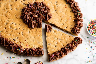 Chocolate Chip Cookie Cake Recipe - JoyFoodSunshine