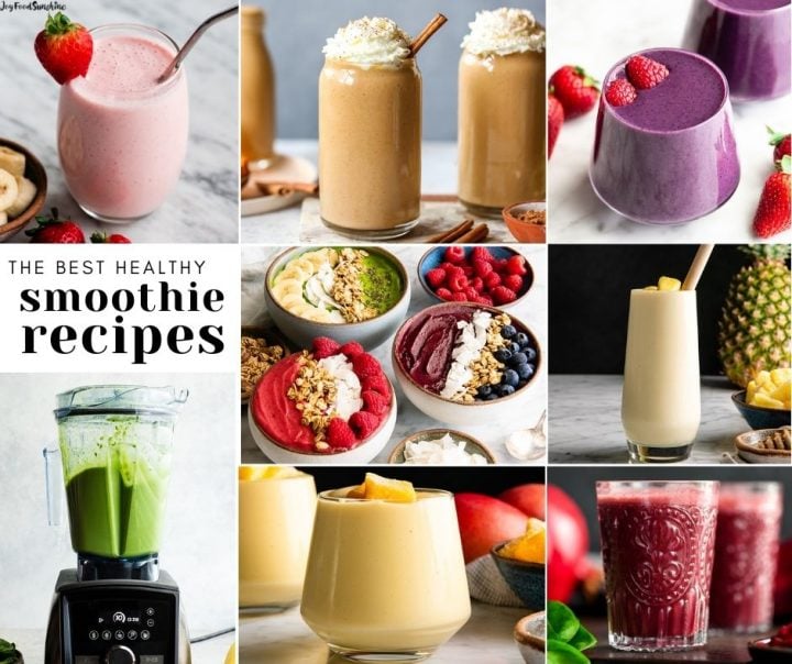 collage of the best smoothie recipes