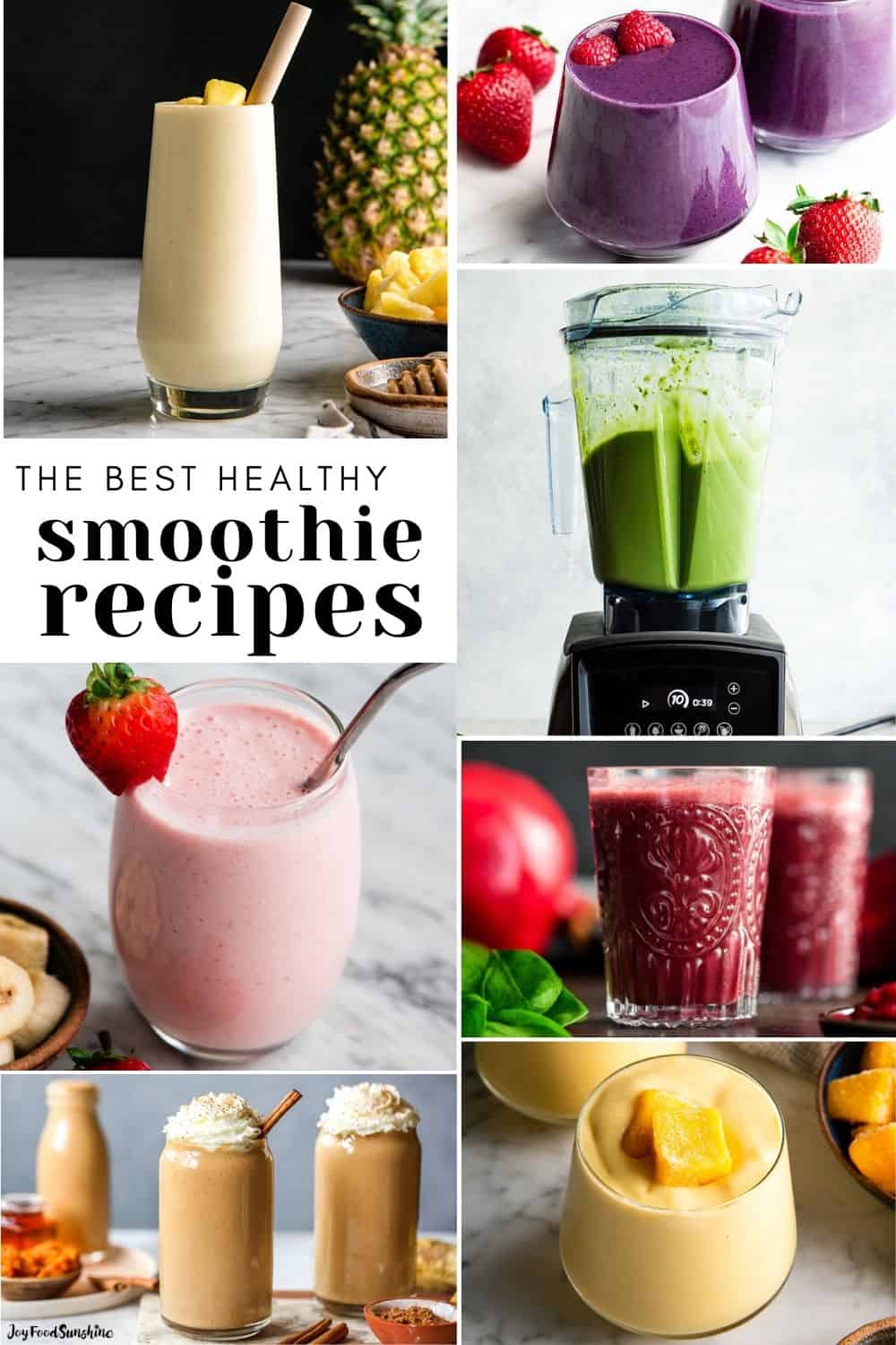 Best Smoothie Recipes collage