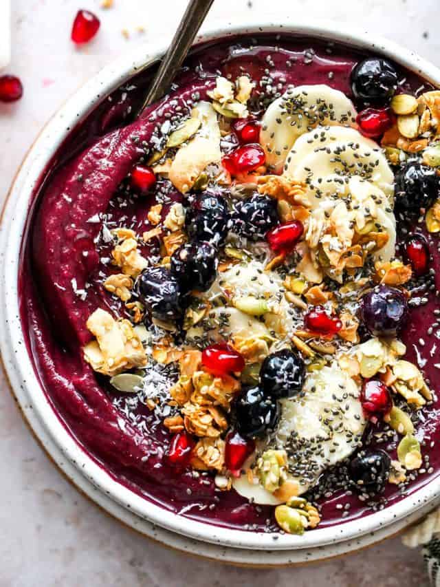 Homemade Acai Bowl Recipe Story - JoyFoodSunshine