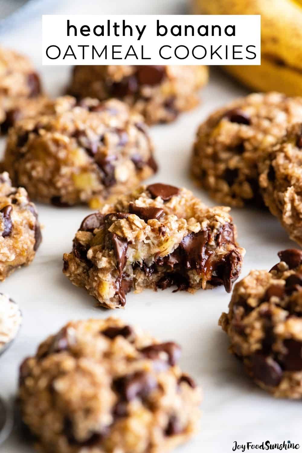 Banana Oatmeal Cookies - JoyFoodSunshine