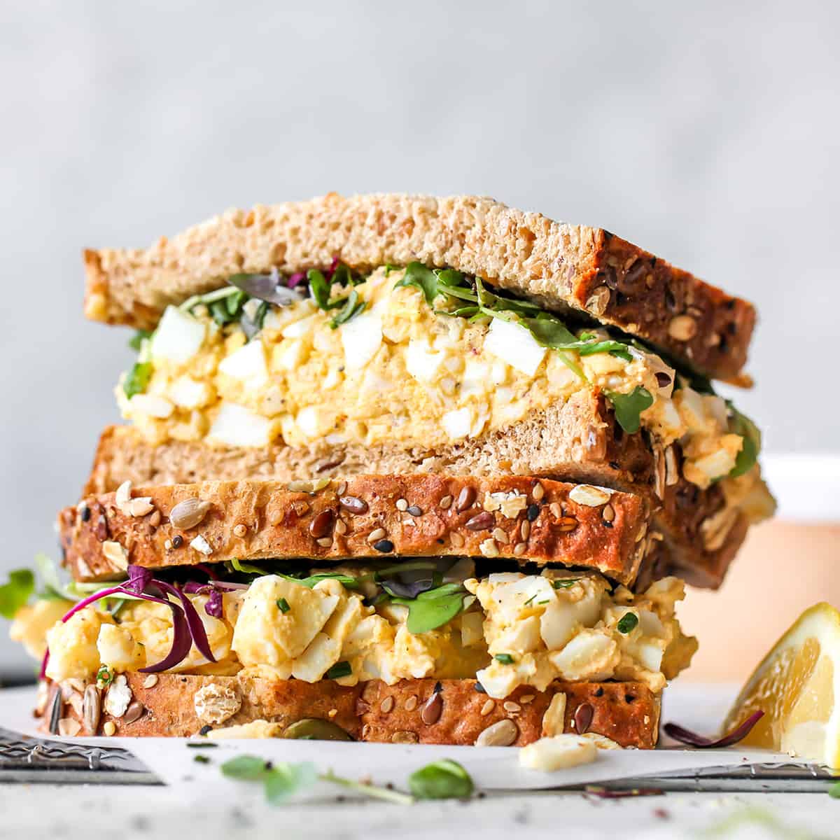 This is the best egg salad recipe! It’s creamy, flavorful and easy to make with only 6 ingredients. Use it to make delicious egg salad sandwiches or serve with crackers, over lettuce, as wraps, etc.! 