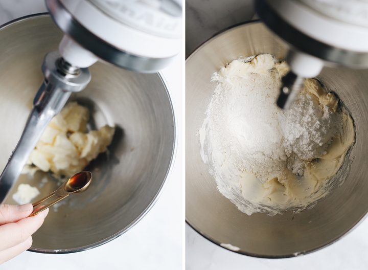 two overhead photos showing How to Make Lemon Bars