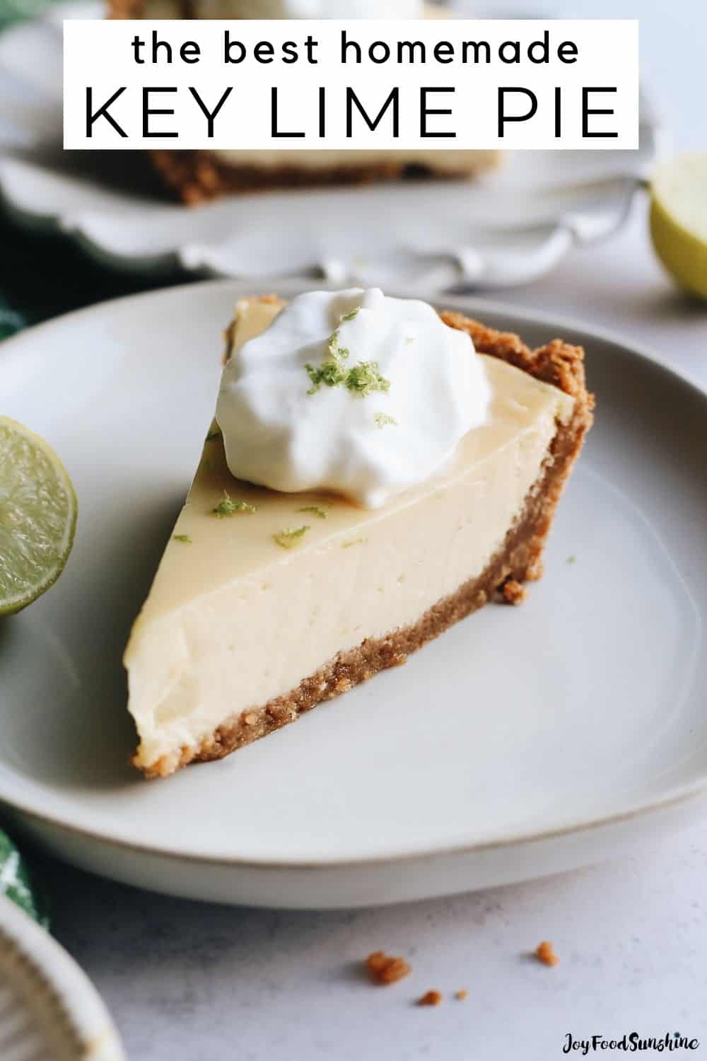 Key Lime Pie - JoyFoodSunshine