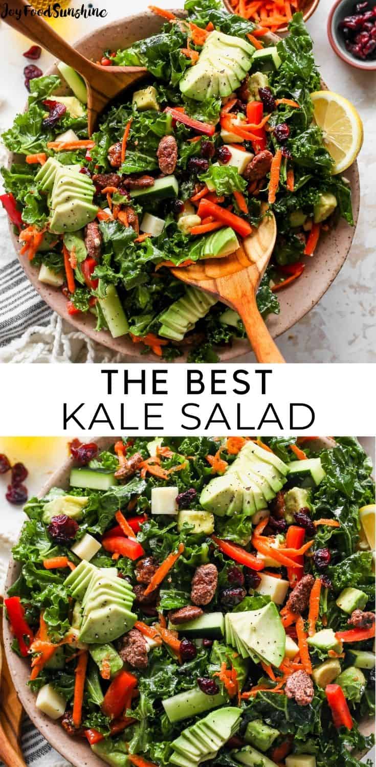 Kale Salad Recipe - JoyFoodSunshine