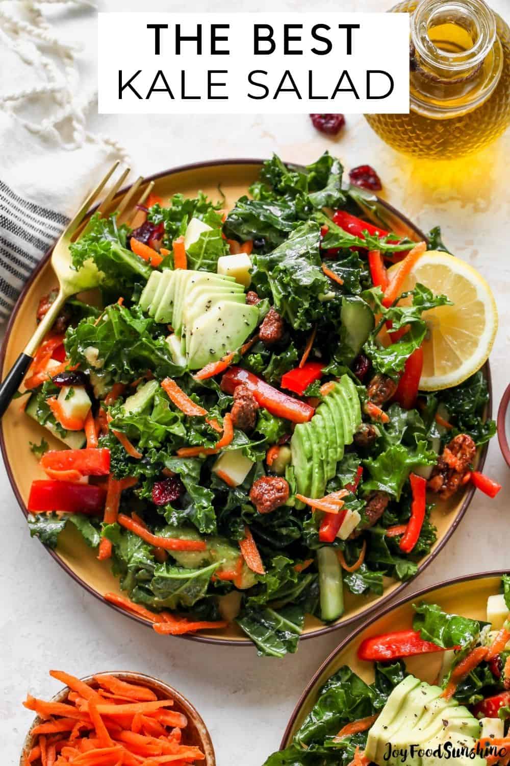 Kale Salad Recipe - JoyFoodSunshine