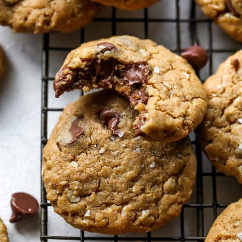 Healthy Skillet Peanut Butter Cookie - JoyFoodSunshine