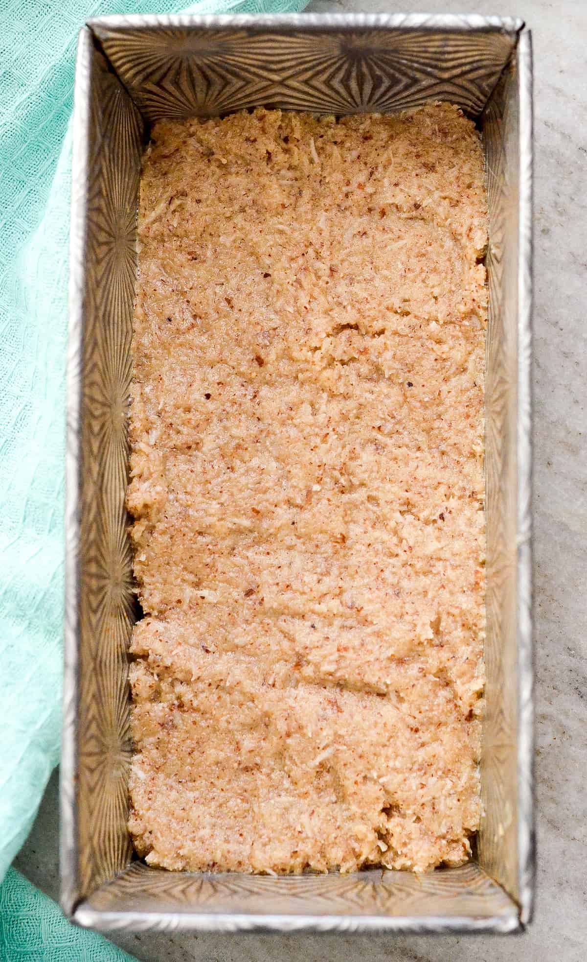 Overhead of no-bake bars without chocolate on them. 