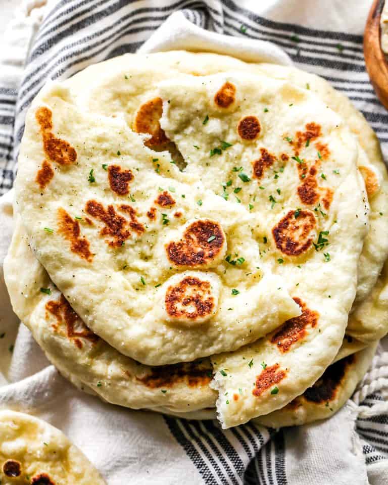 Homemade Naan Bread Recipe - JoyFoodSunshine