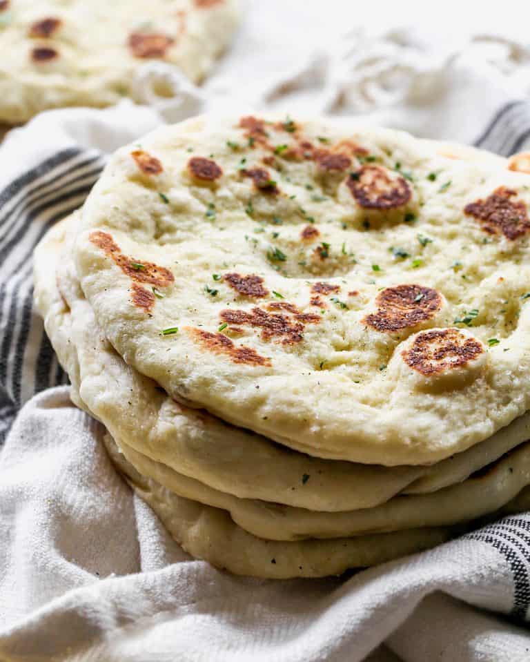 Homemade Naan Bread Recipe JoyFoodSunshine