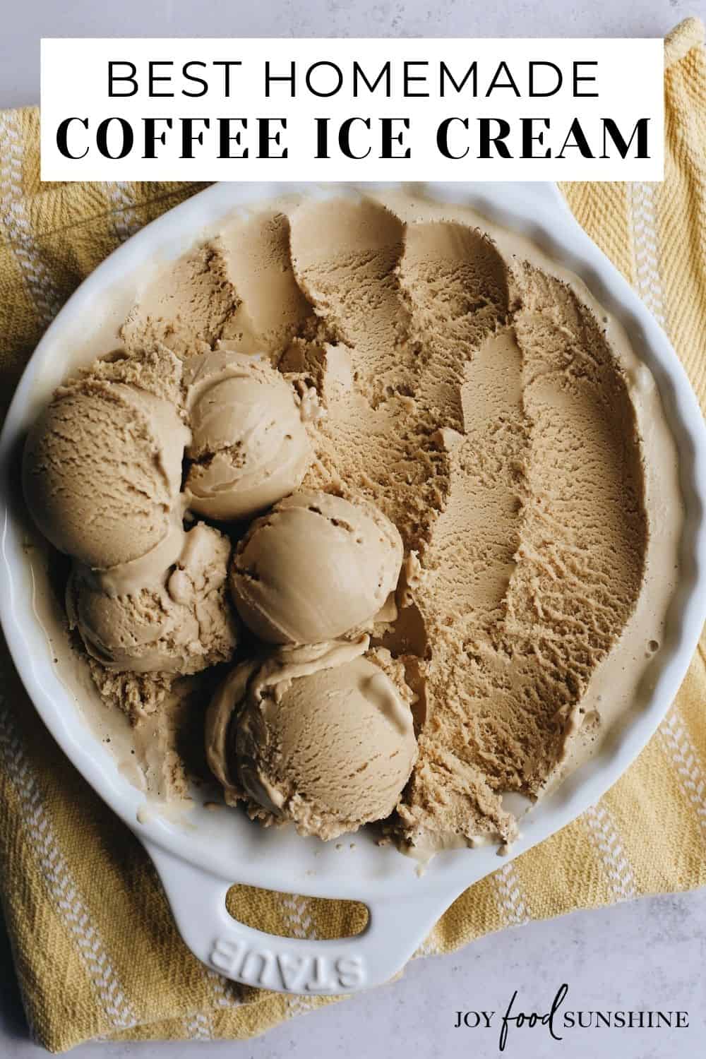 Homemade Coffee Ice Cream Recipe JoyFoodSunshine   Coffee Ice Cream Pinterest Short 1 