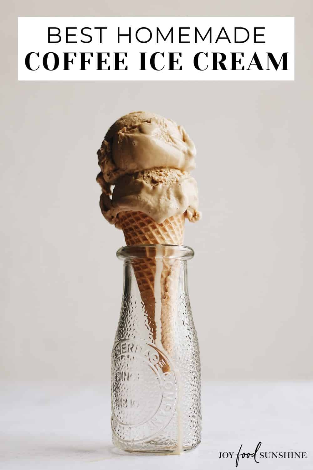 Homemade Coffee Ice Cream Recipe JoyFoodSunshine