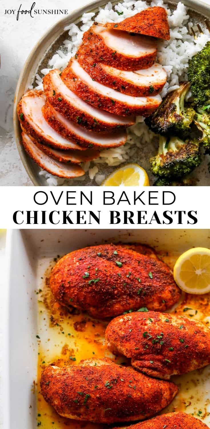 Baked Chicken Breasts - JoyFoodSunshine