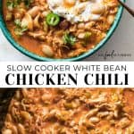 Healthy Crockpot Chicken Chili - JoyFoodSunshine