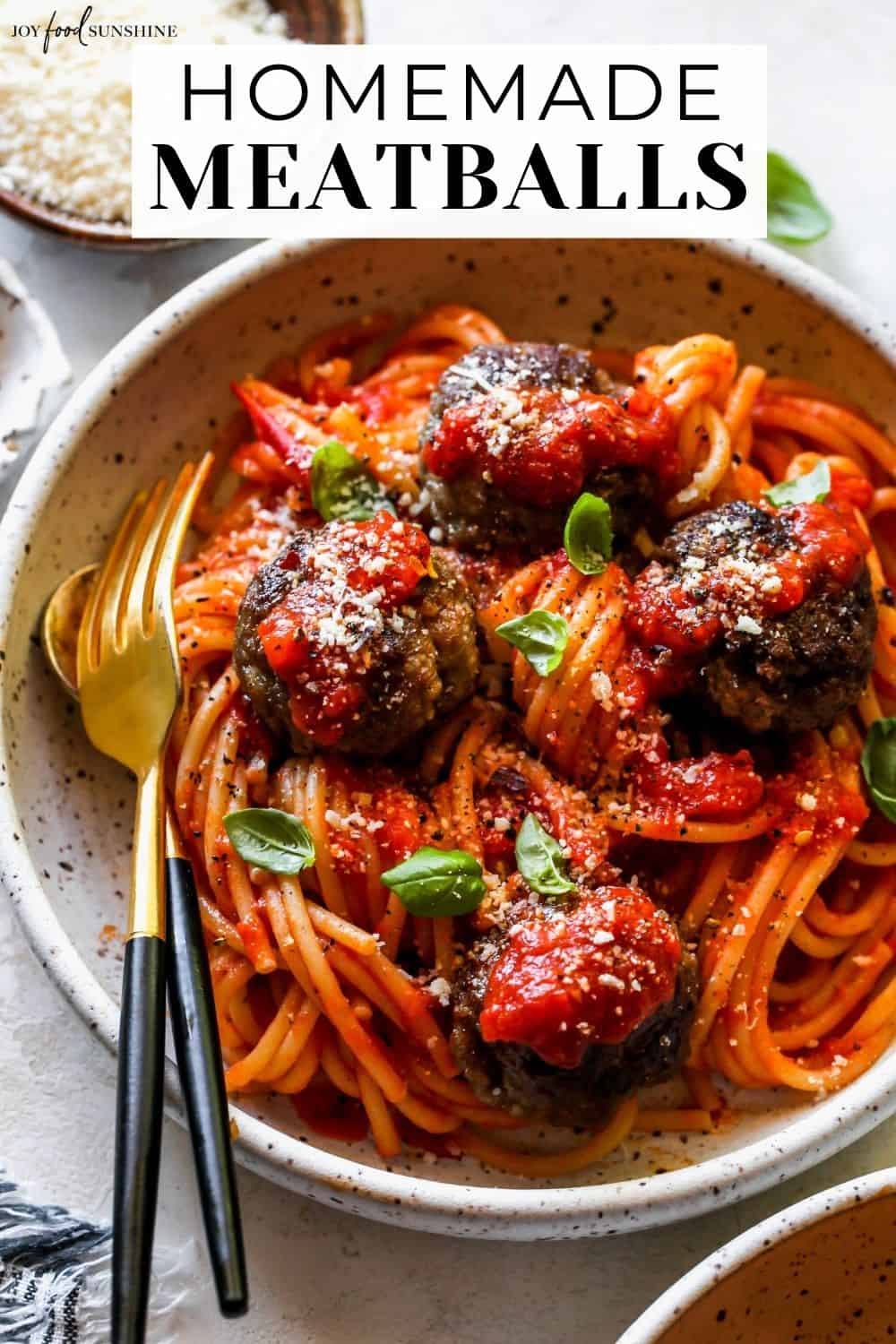 Homemade Meatball Recipe - JoyFoodSunshine