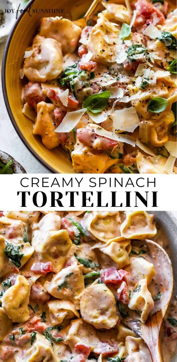 Spinach Tortellini - JoyFoodSunshine