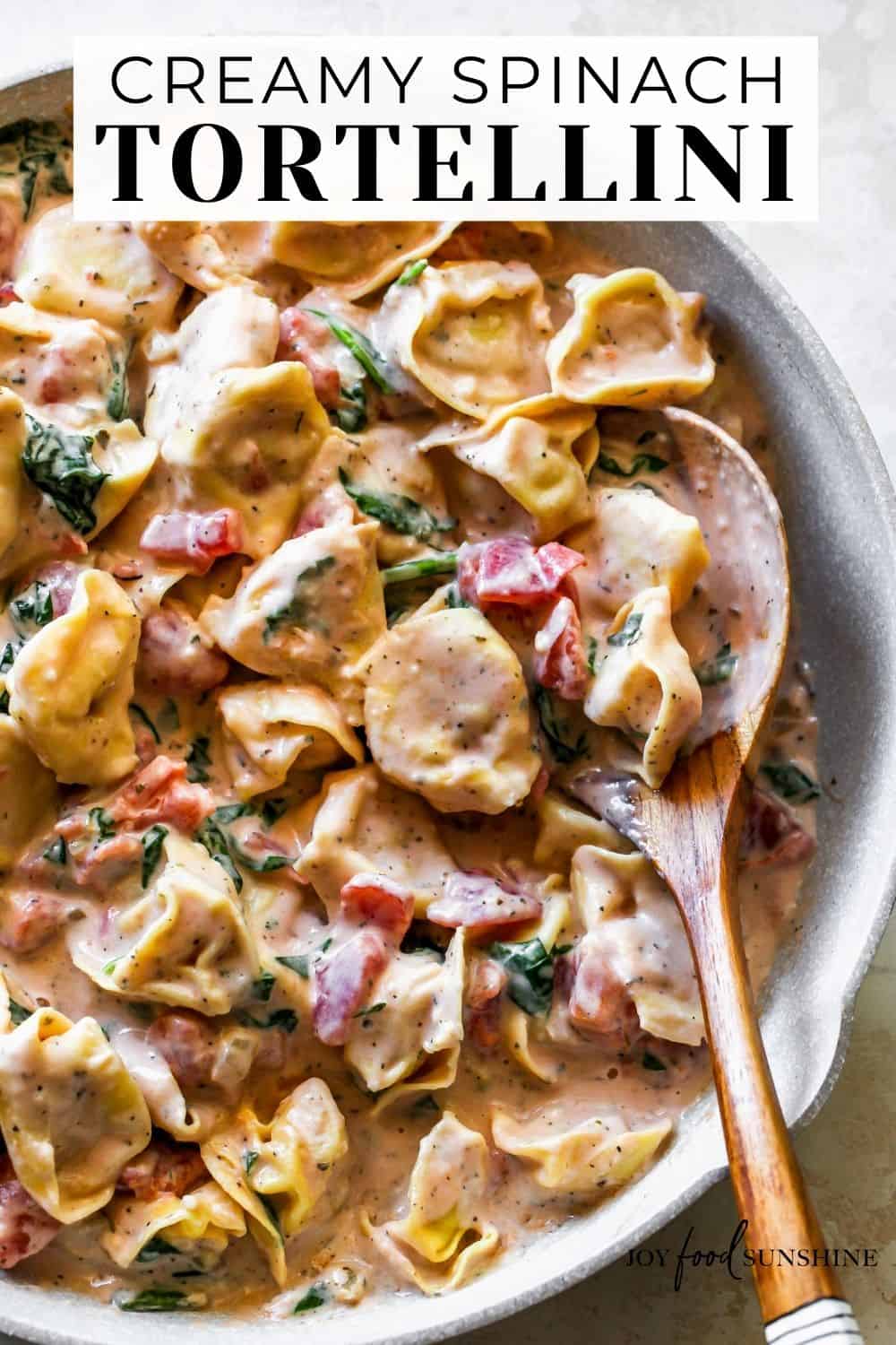 Spinach Tortellini - JoyFoodSunshine